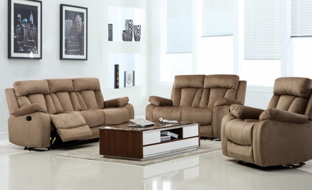 9760-bei-3pc sofa set by Global Furniture