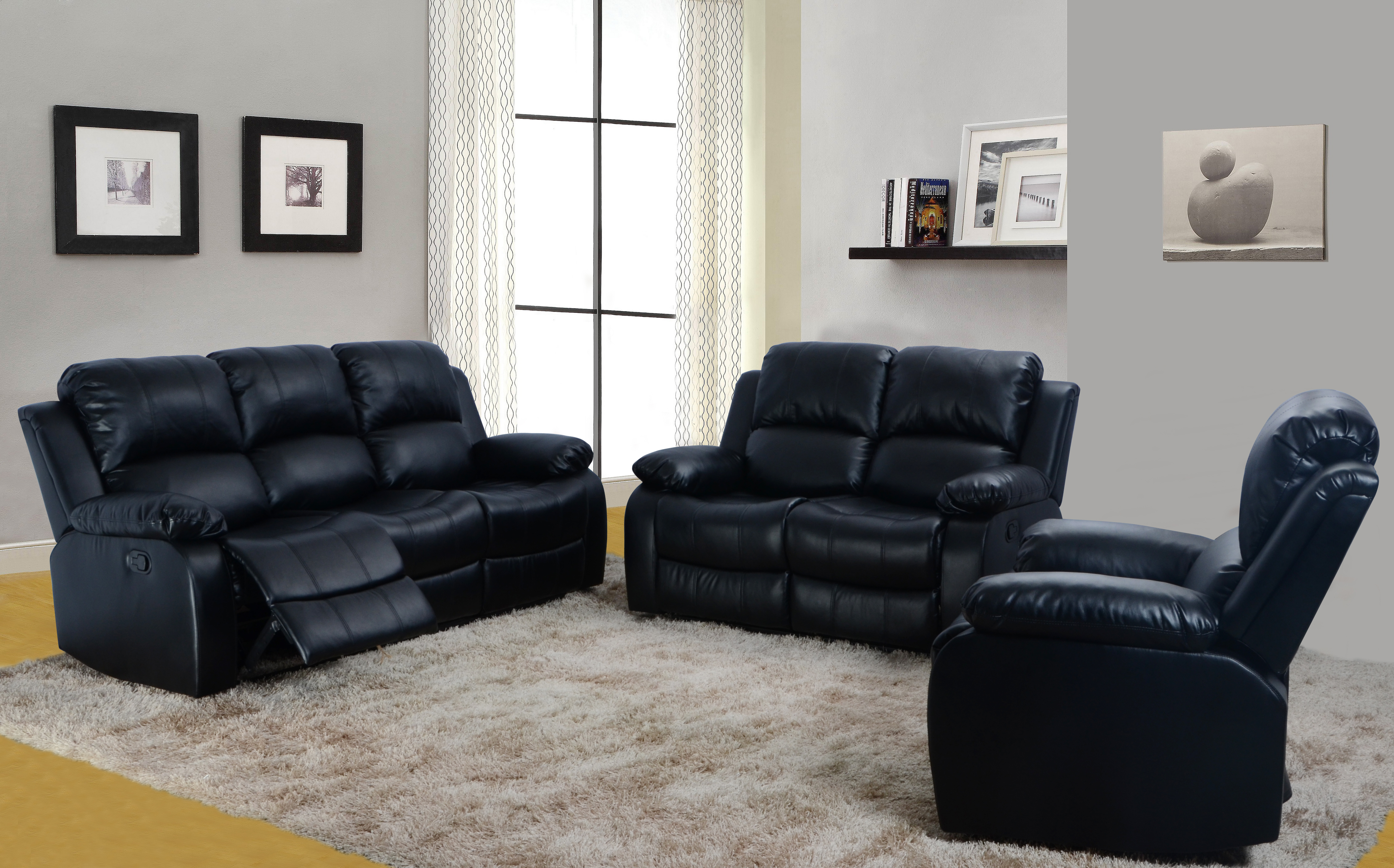 GS2900 Sofa, Love Seat+Chair Genesis Furniture