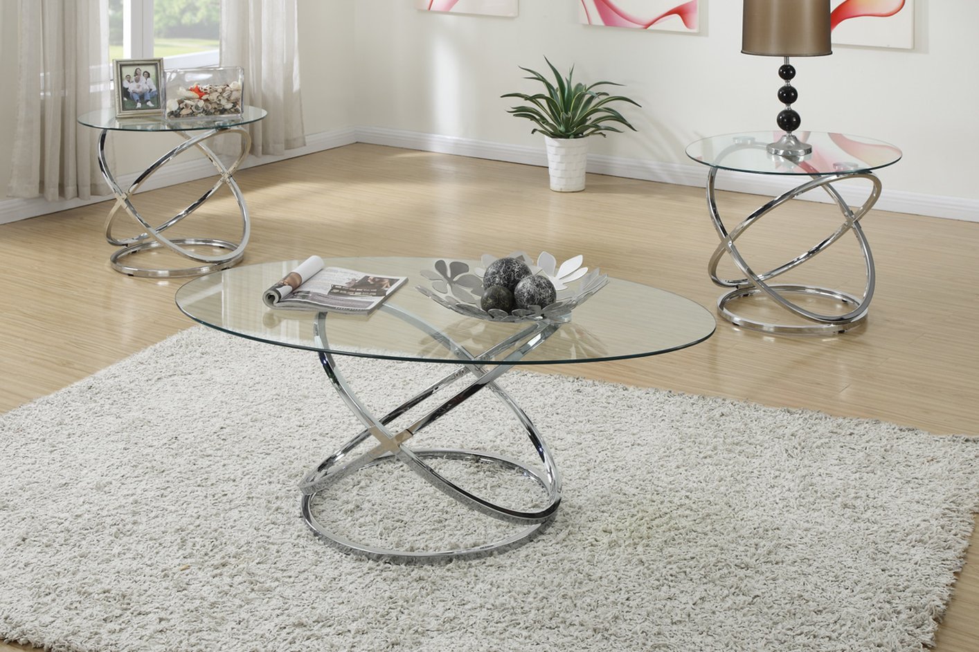 F3087 3PC OCCASIONAL TABLE SET by poundex furniture