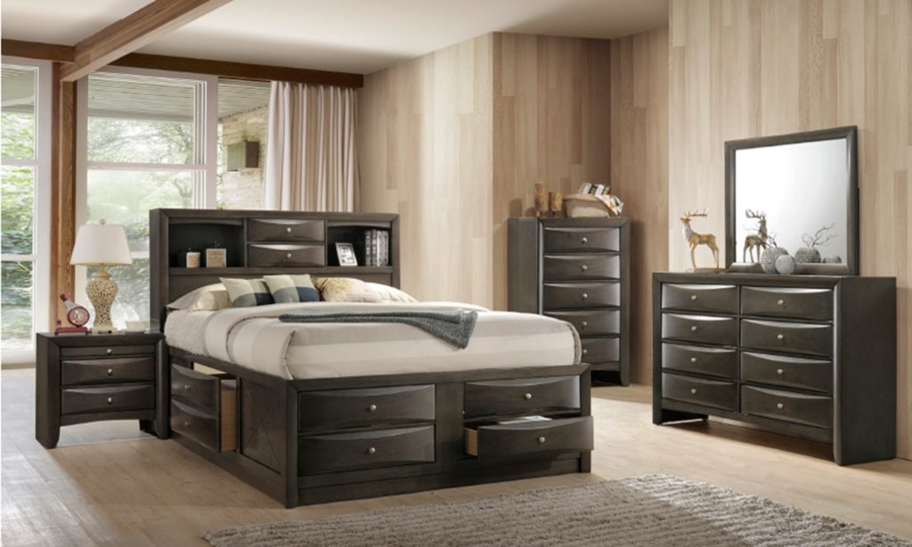 Emily (B4275) Gray Bedroom set by universal industries