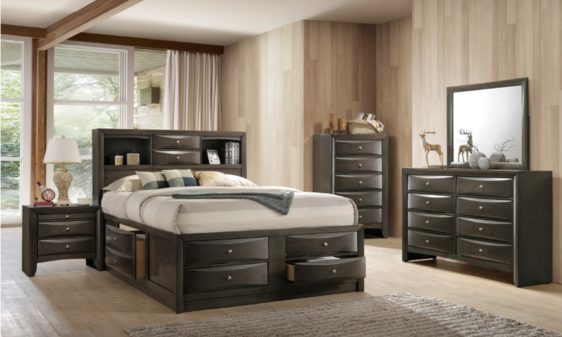 Emily (B4275) Gray Bedroom set by universal industries