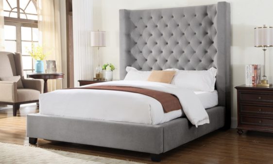 YY128 Upholstered bed by best master furniture