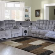 7702 silver/grey sectional