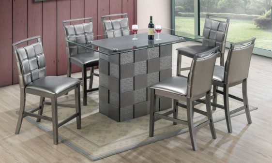 Zavala diningroom set by poundex furniture F2485 F1786