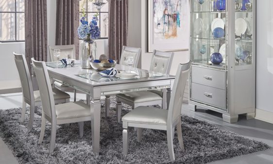 allura 1916 dining table set by homelegance furniture