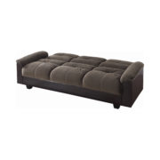 360007-1 Dexter Upholstered Storage Sofa Bed Chocolate Brown by coaster furniture