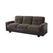 360007 Dexter Upholstered Storage Sofa Bed Chocolate Brown by coaster furniture