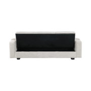 360116_4 Izzy Upholstered Sofa Bed with Cup Holders Off-white
