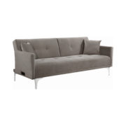 360222_1 Blythe Upholstered Sofa Bed Taupe by coaster furniture