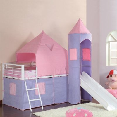 460279 Princess castle loft bed by coaster furniture