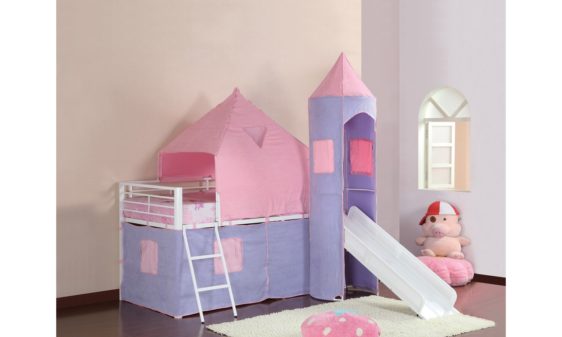 460279 Princess castle loft bed by coaster furniture
