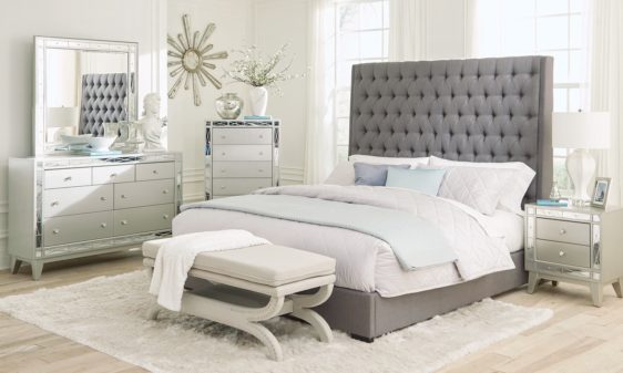 camille 300621 grey bed by coaster furniture