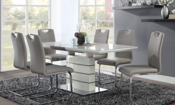 glissand 5599S dining table set by homelegance